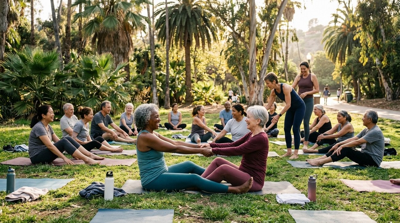 Our Los Angeles adults community stays active and connected together